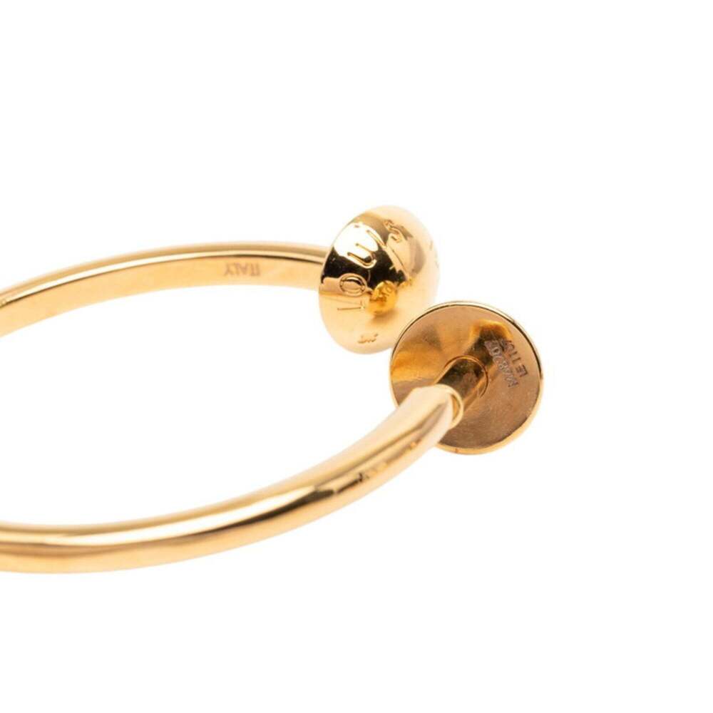 LOUIS VUITTON Gold Monogram Earrings - Picture 4 of 12